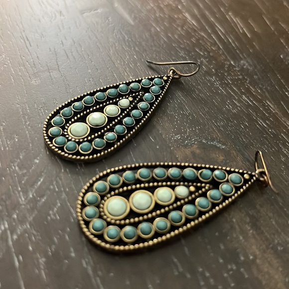 Vintage Teardrop Earrings - Picture 3 of 6